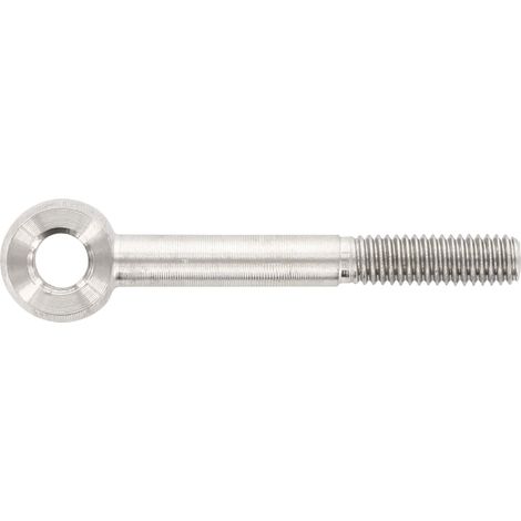 Augenschraube ø M12x70 mm, mit metrischen teilgewinde DIN444B, A4 Edelstahl