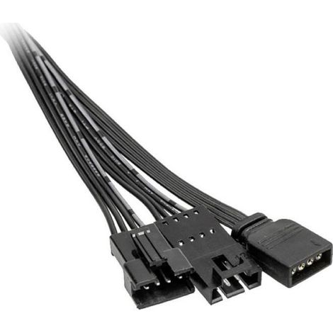 Contrôleur De Ventilateur PC - 4 Broches 12VGRB - Pour LED RGB - Compact - Noir - Unité (1/4)