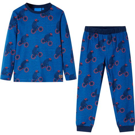 Teenpull – Kinderpyjama mit Langen Ärmeln Petrolblau 116 (1/5)