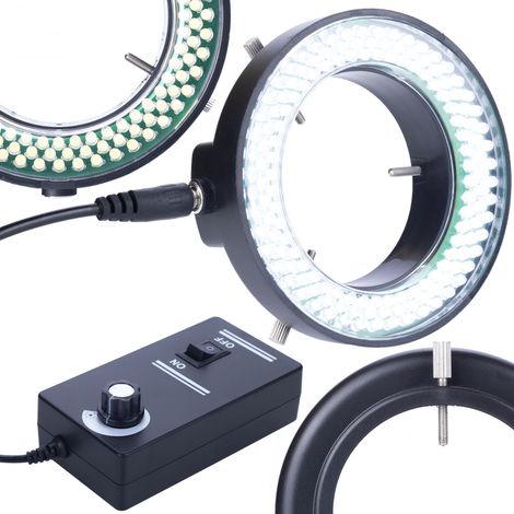 Iluminador de microscopio ajustable 144xLED