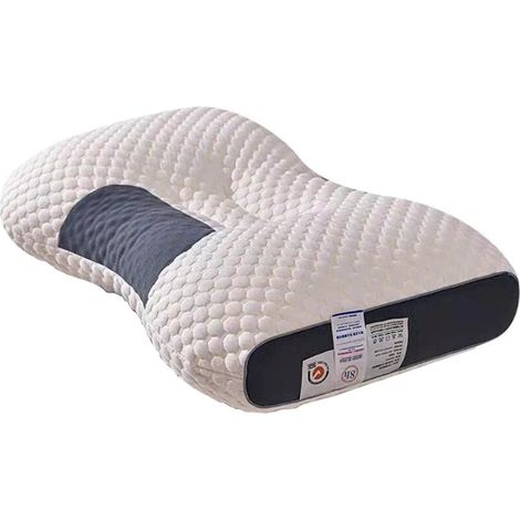 Oreiller Cervical Ergonomique – Mousse Indéformable, Support Nuque et Colonne, Dormeurs Latéraux (1/5)