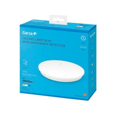 Garza Plafon led sensor movimiento ø330 24w 4000k Luz día