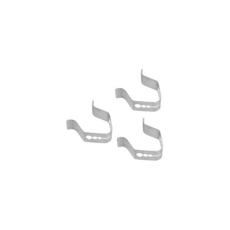 Lot de 3 pinces pour sonde de barbecue - Support de fixation pour sonde de thermomètre à 3 trous, accessoire de cuisine en acier inoxydable pour four et barbecue (1/5)