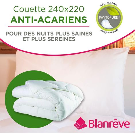 Couette Chaude Anti Acariens pour lit 2 Personnes - 240x220 cm (1/5)