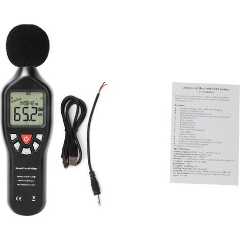 Professional sound level meter, data logger, noise audio tester 30dB-130dB (1/4)