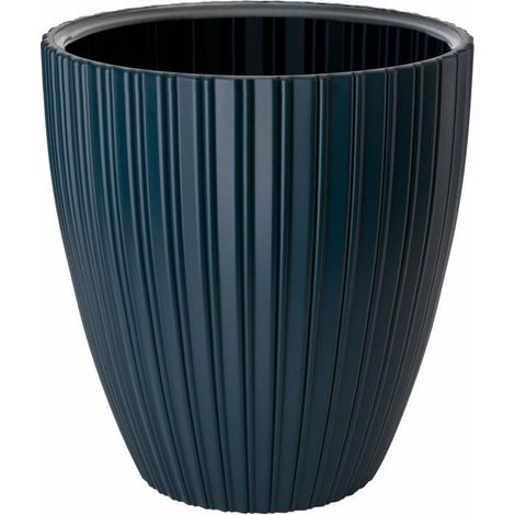 Vaso di fiori - GARDEN ID - Elegante - 40 x 42 cm - Per giardini, balconi o interni - Blu petrolio (1/4)