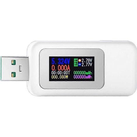 USB-Leistungsmesser-Multimeter, Spannungs- und Strommessung 4-30 V, 0-6,5 A, QC3.0