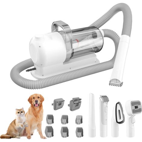 Set de toilettage pour animaux, fonction d'aspiration, vitesses réglables, EU-300W (1/2)