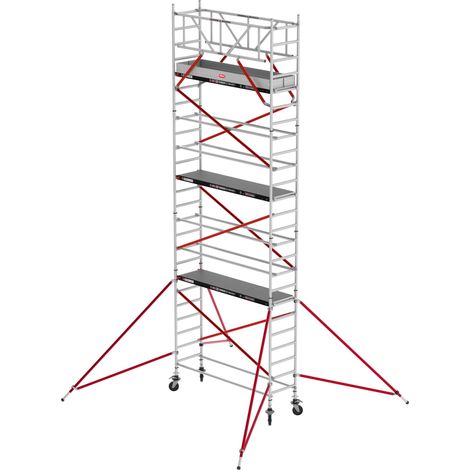 Altrex Fahrgerüst RS Tower 51 Aluminium mit Holz-Plattform 8,20m AH schmal 0,75x2,45m