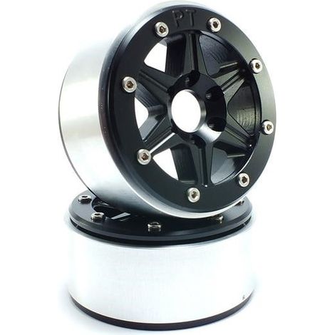 Beadlock Wheels PT-Sixstar Black/Black 1.9