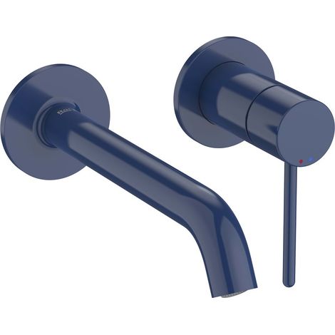 MEZCLADOR MONOMANDO EMPOTRABLE LAVABO NU CON MANETA PIN AZUL COBALTO (1/2)