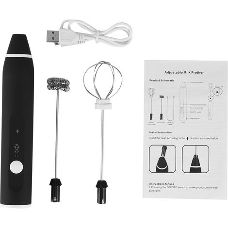 Elektrischer Milchaufschäumer, automatischer Mixer, 3-stufiger USB-Mixer für Kaffee und Getränke (1/5)