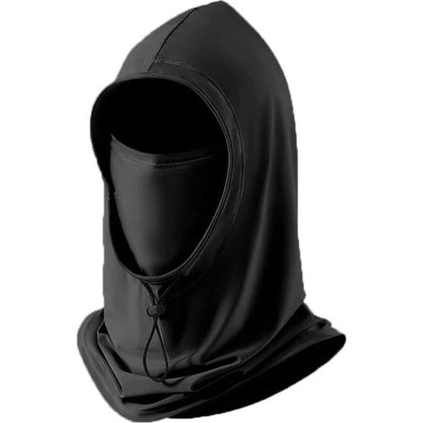 1 Cagoule solaire UPF 50+, respirante et légère, avec cordon de serrage, pour cyclisme, moto et pêche (1/5)