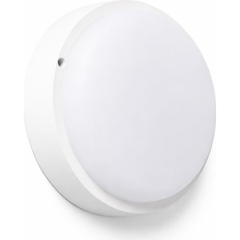 ORION91 Aplique LED de Exterior Redondo Blanco 1200LM 175mm 15W Blanco Neutro 4000K Nine&One - SpazioLuzio - Pack x2 (1/5)