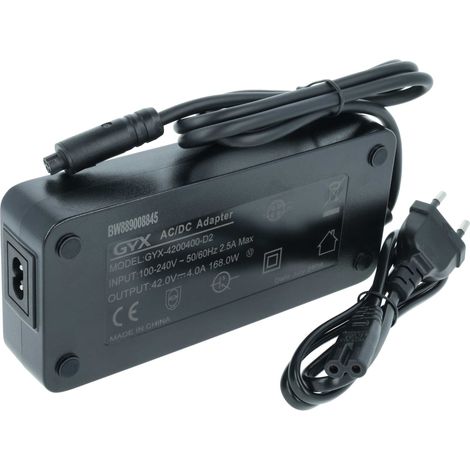 vhbw Ladegerät kompatibel mit Haibike X94-8212A-20 Fahrradakkus, E-Bike - Für Akkus mit 4-Pin Anschluss 168 W