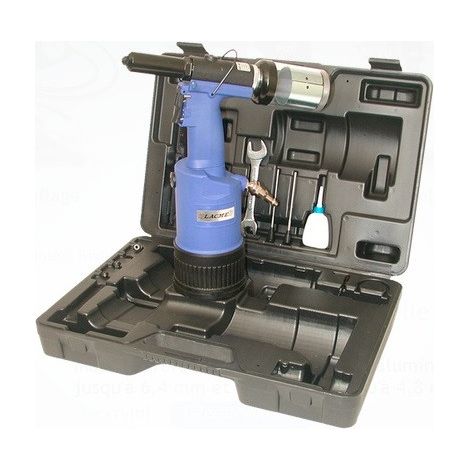 Lacme - Coffret riveteuse professionnelle hydro-pneumatique 6,4mm (1/2)