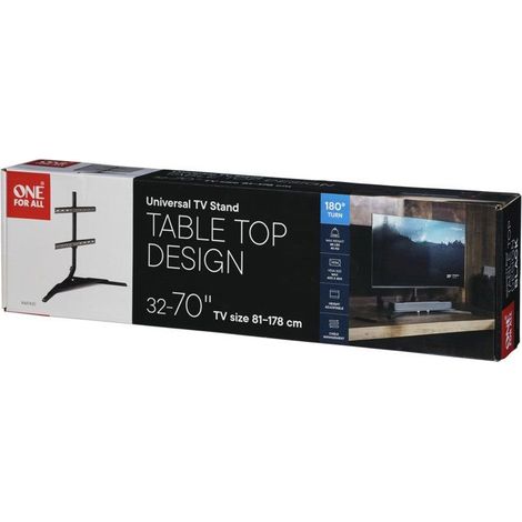 TV-Ständer für Möbel - Anthrazit - 180° schwenkbar - 32-70'' - VESA 400 max - Halterung für Soundbar (1/5)