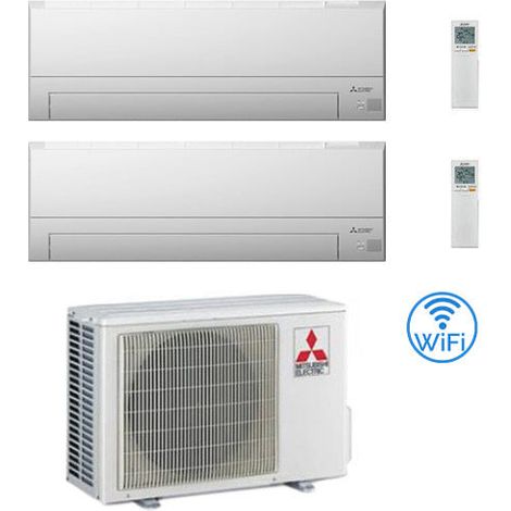 Klimaanlage Mitsubishi MSZ-BT Wifi R32 Dual Split Wechselrichter 9000 + 9000 mit U.E. BTU MXZ-2F53VF NEUE Klasse A+++/A++ (1/5)