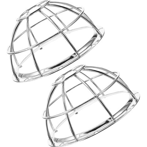 2 Pièces Protection Antichoc pour Tête de Gicleur Incendie Cage Métallique Résistante Haute Température pour Détecteurs Plafonniers Sécurité Anti-Intrusion et Protection Animale (1/5)