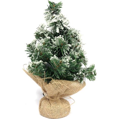 Arbolito de navidad nevado decorado 30cm (1/5)