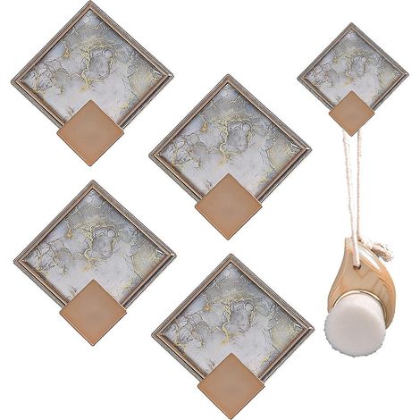 4 Pices Crochet Adhsif Crochet Adhsif Sans Percer Crochet Adhesif Mural De Salle De Bains Porte Serviette Crochets Auto-adhsifs Pour Suspendre Des (1/5)