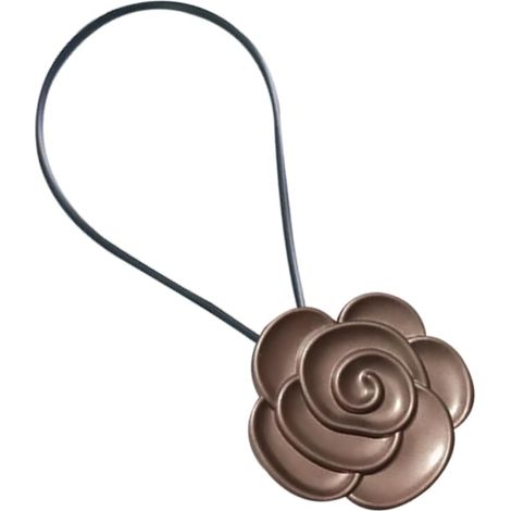 Boucle fleur rétro pour rideau – décoration vintage, support porte-rideaux
