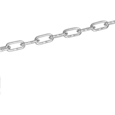 Cadenas zincada de acero 2 mm 100 M Gris (1/2)