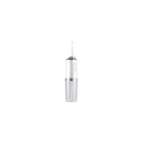 Hydropulseur électrique portable, puce intelligente contrôlant avec précision la pression, buse rotative à 360 degrés, irrigateur oral – Blanc (1/5)