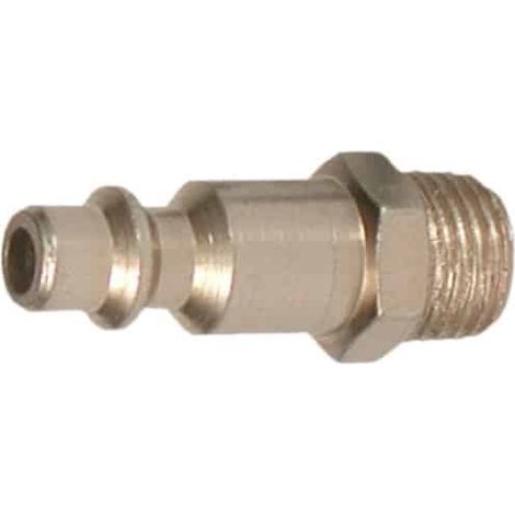 Lacme – Raccord rapide 1/4 mâle ISO 6150B – Acier trempé – Pression nominale 10 bars – Pour compresseur – Livré en vrac