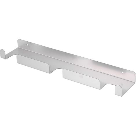 Supporto da parete per pala per pizza in acciaio inox spazzolato (1/5)
