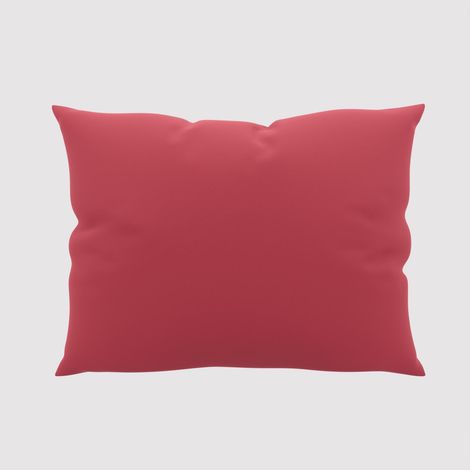 Taie d'oreiller unie 50x70 cm ZZZ rouge