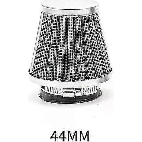 Filtre à air pour moto 35-60 mm à haut débit, universel, à fixation par collier, pour moto, quad et moto tout-terrain, filtre à air conique (44 mm) (1/5)