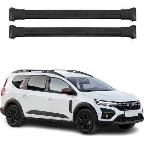OMAC Aluminium Dachträger Querträger für Dacia Jogger 2022-2026 – Max. 75 kg – 2 Stangen Schwarz