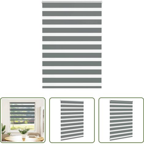 Doppelrollo -  Doppelrollo Dunkelgrau 100x100 cm Stoffbreite 95,9 cm Polyester (1/5)