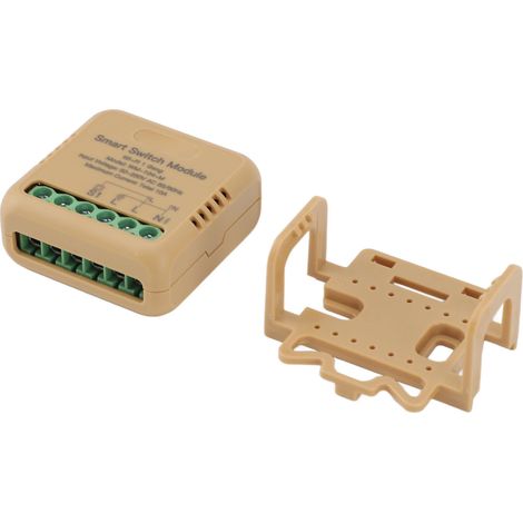 Mini relais intelligent WiFi, interrupteur AC 90-250 V 10 A, 1 voie, IP20, module de télécommande sans fil pour l'application Tuya (1/5)