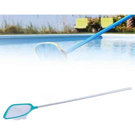 Filet de Pêche pour Piscine Nettoyage Étang Récupérateur de Feuilles avec 3 Tiges Filetées Extensibles (1/5)