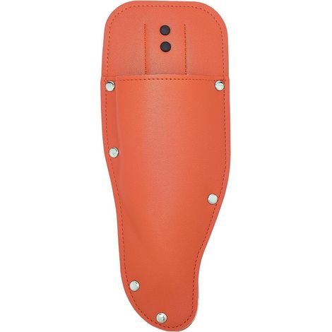 PU Leather Case for Garden Pruning Shears Orange Leather Tool Case Belt Pouch Protective Scissors Pockets Cover for Pruning Shears Case for Pruning Shears Sheath for Pruning Shears (1/5)