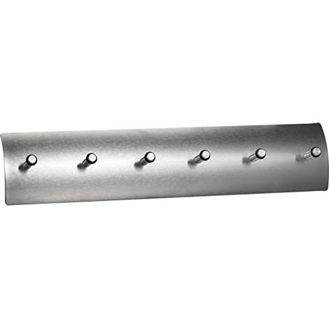 Zeller 13886 Barra Portachiavi, Stainless Steel, Argento, 34x3.8x7.5 cm (1/4)