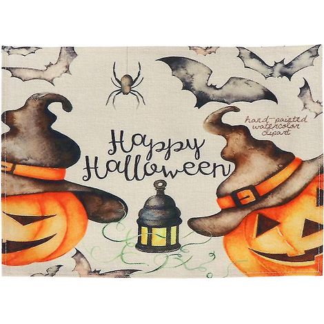 2er-Set Halloween-Tischsets für Halloween-Dekoration
