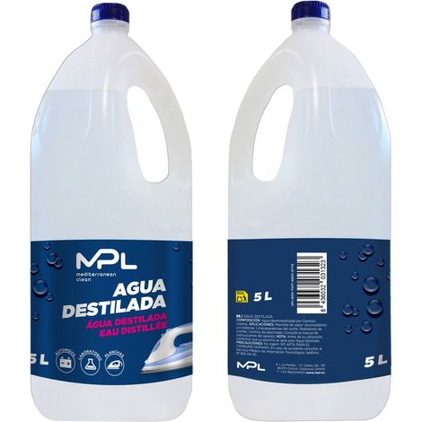 eau distillée 5L pour automobiles et laboratoires