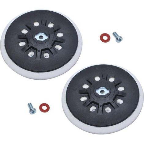 Plateau de ponçage 150 mm, 8 trous, compatible avec ponceuses orbitales Bosch ETS 150 (souple), 2 pièces Odipie (1/4)