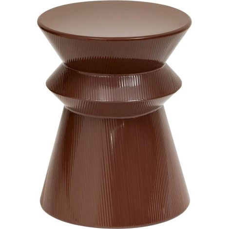 Table d'Appoint Totem "Maya" 35cm Marron (1/5)