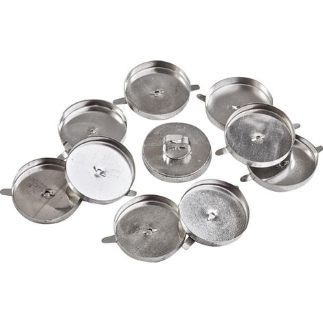 Supports bougie chauffe-plat pour lanterne, 10 pièces, Silver, Métal, Décoratif (1/2)