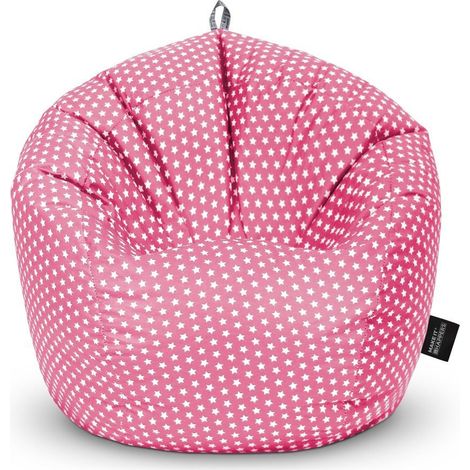 Puff Pelota Estampado Stars Rosa Happers