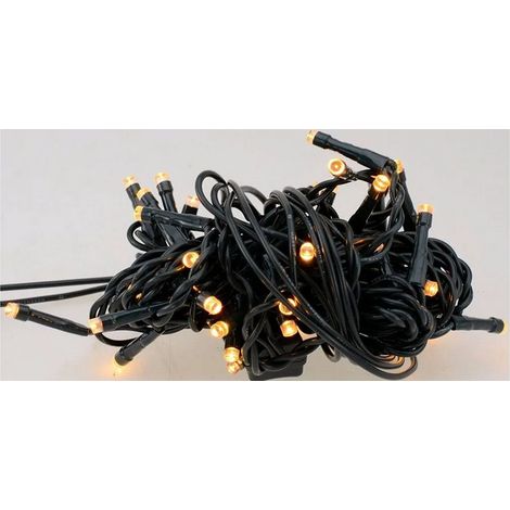 LUCCIOLE A LED BIANCO CALDO LUCE FISSA PER INTERNO - 40 led - mt.1,5 + 4
