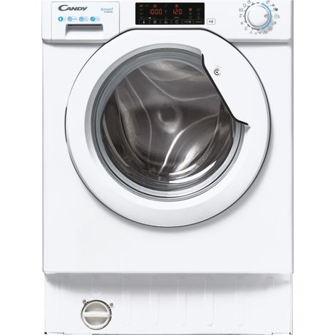 Candy CBW 48TWME-S Smart Inverter Lavatrice da Incasso Frontale 8 Kg 1400 rpm Classe A 16 Programmi EcoMix (82x60x54 cm) colore Bianco (1/8)