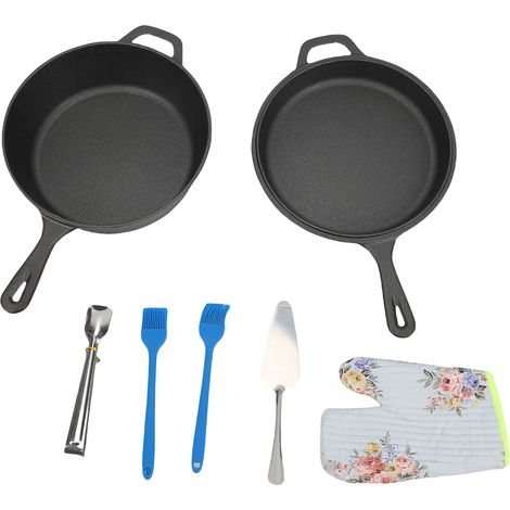 Marmite fonte 2 en 1 antiadhésive fond plat – Four avec poêle pour cuisinière cuisine, cuisine (1/5)