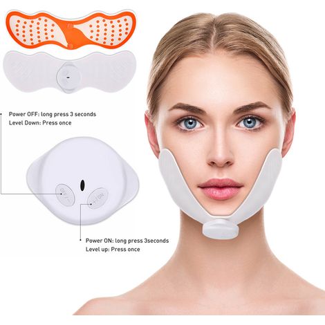 EMS Visage Lift Appareil Massage Électronique Impulsion Muscle Stimulateur Tonifiant Minceur Double Menton Beauté Soin (1/5)