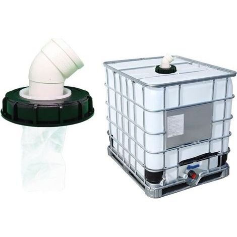 Filtre de couvercle, bouchon de réservoir IBC lavable en nylon avec couvercle, accessoires de réservoir IBC avec filtre en maille pour réservoir d'eau de pluie de 165 mm, filtre IBC (1/4)