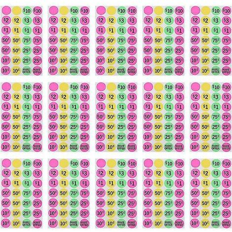 Étiquette de prix adhésive pour 40 feuilles (1/3)
